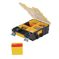 Dewalt DWST14735 4.56 in. x 10.31 in. x 13.66 in. Mid-Size Pro Organizer with Metal Latches - Yellow/Clear image number 2