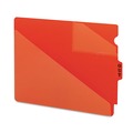 Stationary Tool Accessories | Smead 61960 8.5 in. x 11 in. 1/3-Cut End Tab Two-Pocket Poly "Out" Guides - Red (50/Box) image number 2