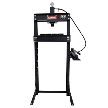 Dake Model F-10 10-Ton Manual Powered H-Frame Utility Hydraulic Floor Press - D-972210