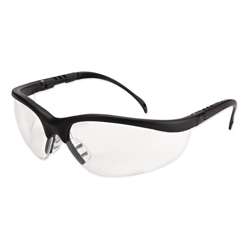 Eye Protection | MCR Safety KD110 Klondike Safety Glasses - Matte Black Frame/Clear Lens (12/Box) image number 0