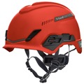 Hard Hats | MSA 10194784 V-Gard H1 Fas-Trac III Pivot Trivent ANSI EN12492 Safety Helmet -  Red image number 0