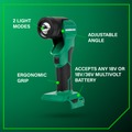  | Metabo HPT UB18DEQ4M 18V Multivolt  250 Lumen Lithium-Ion Cordless LED Flashlight (Tool Only) image number 6