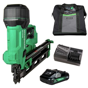 FRAMING NAILERS | Metabo HPT 18V Lithium-Ion 21 Degree Cordless Plastic Strip Framing Nailer Kit (4 Ah) - NR1890DRAM