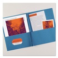 July Member-Exclusive Offer Save 10% off on One Item | Avery 47976 0.5 in. Capacity 11 in. x 8.5 in. Prong Fastener Two-Pocket Folder - Light Blue (25/Box) image number 2