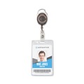  | Advantus 75551 30 in. Extension Carabiner-Style Retractable ID Card Reel - Smoke (12/Pack) image number 3