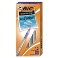 July Member-Exclusive Offer Save 10% off on One Item | BIC GSMG11-PE Round Stic Grip Xtra Comfort Medium 1.2 mm Stick Easy-Glide System Ballpoint Pen - Purple Ink/Gray/Purple Barrel (1-Dozen) image number 1