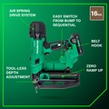 Finish Nailers | Metabo HPT NT1865DSAM 18V MultiVolt Lithium-Ion Brushless 16-Gauge Cordless Straight Finish Nailer Kit (2 Ah) image number 3
