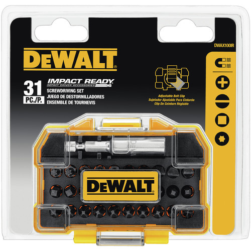 Bits and Bit Sets | Dewalt DWAX100IR 31-Piece Impact Ready Extra Small Toughcase Screwdriving Set image number 0