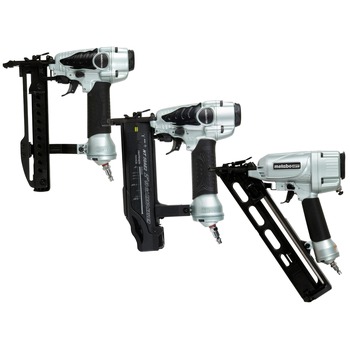 COMBO KITS | Metabo HPT 18 - 15 Gauge Pneumatic 3-Tool Finish/Trim Nailers Combo Kit - KITNT506538M