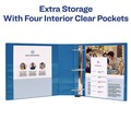 July Member-Exclusive Offer Save 10% off on One Item | Avery 05301 3 Slant Rings 1 in. Capacity 11 in. x 8.5 in. Heavy-Duty Non Stick View Binder with DuraHinge - Light Blue image number 5