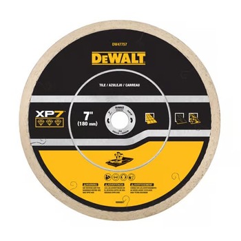 CIRCULAR SAW BLADES | Dewalt 7 in. XP7 Tile Diamond Blades - DW47757