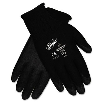 PRODUCTS | MCR Safety Ninja HPT PVC coated Nylon Gloves - Black Large (1-Pair) - N9699L
