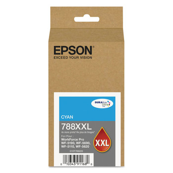 Epson T788xxl220 (788xxl) Durabrite Ultra Xl Pro High-Yield Ink, Cyan - T788XXL220