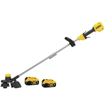 STRING TRIMMERS | Dewalt 20V MAX XR Lithium-Ion 13 in. Cordless String Trimmer Kit with 2 Batteries Bundle (4 Ah) - DCST925B-DCB204-2-BNDL