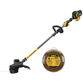 OUTDOOR TOOLS AND EQUIPMENT | Dewalt 60V MAX FLEXVOLT Brushless Lithium-Ion Cordless String Trimmer and 0.080 in. x 225 ft. String Trimmer Line Bundle (Tool Only) - DCST970B-DWO1DT802