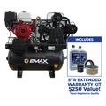 Stationary Air Compressors | EMAX EGES1330ZTK 13 HP 30 gal. 33CFM Honda GX 3 Cylinder MAXFLO Truck Mount Stationary Air Compressor with FKIT033S Maintenance Kit image number 1