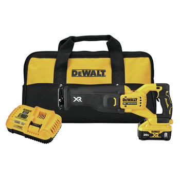 ELECTRICAL TOOLS | Dewalt 20V MAX XR POWER DETECT Brushless Lithium-Ion Cordless Reciprocating Saw Kit (8 Ah) - DCS368W1