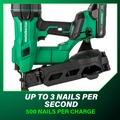 Coil Nailers | Metabo HPT NV1845DAM 18V MultiVolt Lithium-Ion Cordless Coil Roofing Nailer Kit (2 Ah) image number 8
