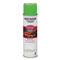 Paint | Rust-Oleum 264700 Industrial Choice 17 oz. Aerosol Can Water-Based Construction Marking Paint - Gloss Fluorescent Green (12/Carton) image number 0