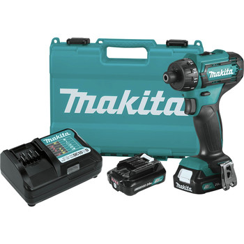 Makita 12V max CXT Lithium-Ion Hex Brushless 1/4 in. Cordless Drill Driver Kit (2 Ah) - FD10R1