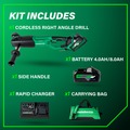 Metabo HPT Clearance | Metabo HPT D36DYAM 36V MultiVolt Lithium-Ion Brushless 1/2 in. Cordless High Power Right Angle Drill Kit (4 Ah/8 Ah) image number 3