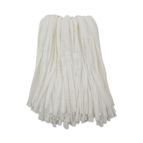 Boardwalk #24 Nonwoven Rayon/Polyester Cut End Edge Mop - White (12/Carton) - BWKBW2024