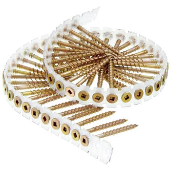 COLLATED SCREWS | SENCO 8-Gauge 1-1/2 in. Collated Flooring Screws (1,000-Pack) - 08F150Y