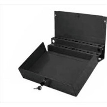 TOOL STORAGE | Sunex 8011BK 16 in. x 11 in. x 3.75 in. Locking Screwdriver/ Prybar Holder for Service Cart - Extra Large, Black