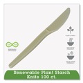  | WNA EPS001 7 in. EcoSense Renewable Plant Starch Cutlery Knife (50/Pack) image number 2