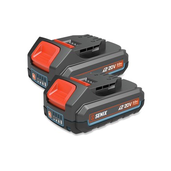 BATTERIES AND CHARGERS | Senix (2) 20V Max 2.0 Ah Lithium-ion Batteries - S2K0B2-01