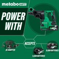 Rotary Hammers | Metabo HPT DH3628DAM 36V MultiVolt Brushless SDS-Plus Lithium-Ion 1-1/8 in. Cordless Rotary Hammer Kit with UVP (4 Ah/8 Ah) image number 12