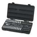 Socket Sets | GearWrench 80551 (57-Piece) 3/8 in. Drive 12-Point Standard and Deep SAE/Metric Mechanics Tool Set image number 0