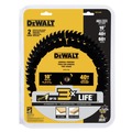 4th of July Sale | Dewalt DWA110CMB (2-Pack) 10 in. 40T/60T General Purpose Circular Saw Blades Combo Pack image number 1