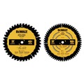 4th of July Sale | Dewalt DWA110CMB (2-Pack) 10 in. 40T/60T General Purpose Circular Saw Blades Combo Pack image number 0