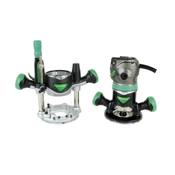 Hitachi 2-1/4 HP Variable Speed Plunge and Fixed Base Router Kit - KM12VC