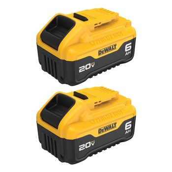 Dewalt 20V MAX XR 6Ah Slide Battery (2-Pack) - DCB206-2