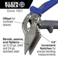 Cable and Wire Cutters | Klein Tools 86524 3 in. Offset Hand Seamer image number 8