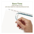 July Member-Exclusive Offer Save 10% off on One Item | Avery 11582 11 in. x 8.5 in. 12-Tab Index Maker EcoFriendly Print and Apply Clear Label Dividers - White (5 Sets/Pack) image number 6