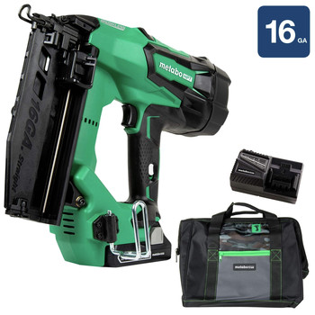  | Factory Reconditioned Metabo HPT 18V Brushless Lithium-Ion 16 Gauge Cordless Straight Brad Nailer Kit (3 Ah) - NT1865DMMR
