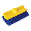  | Rubbermaid Commercial FG633700BLUE 10 in. Brush 10 in. Plastic Block Threaded Hole Bi-Level Deck Scrub Brush - Blue Polypropylene Bristles image number 1