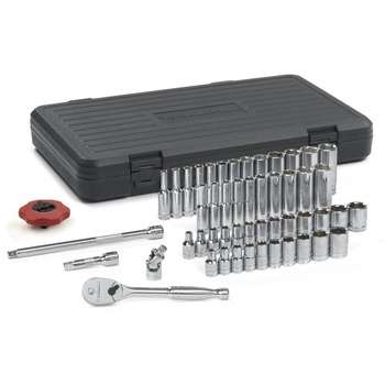 GearWrench 80300 51-Piece 6-Point SAE/Metric 1/4 in. Drive Socket Set