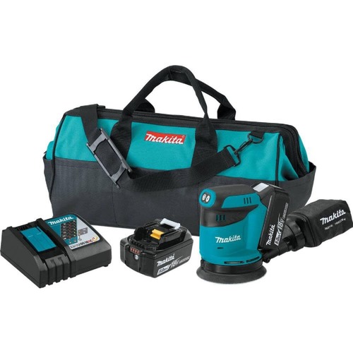  | Factory Reconditioned Makita XOB01-R 18V LXT Lithium-Ion 5 in. Cordless Random Orbit Sander Kit (3 Ah) image number 0