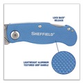 Knives | GreatNeck 12117 1 Standard 1 Mini Blade Folding Lock Back Utility Knife Set - Blue image number 5
