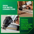Air Framing Nailers | Metabo HPT NR65AK2SM 36-Degree 2-1/2 in. Strap-Tite Fastening System Metal Connector Strip Nailer with Short Magazine image number 2