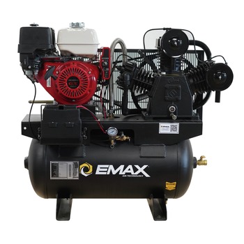 EMAX 13 HP 30 gal. 33CFM Honda GX 3 Cylinder MAXFLO Truck Mount Stationary Air Compressor with FKIT033S Maintenance Kit - EGES1330ZTK