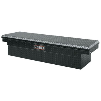 JOBOX PAC1587002 Aluminum Single Lid Compact Crossover Truck Box - Black