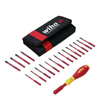 PRODUCTS | Wiha Tools (19-Piece) Insulated SoftFinish SlimLine Blade Set - 28398