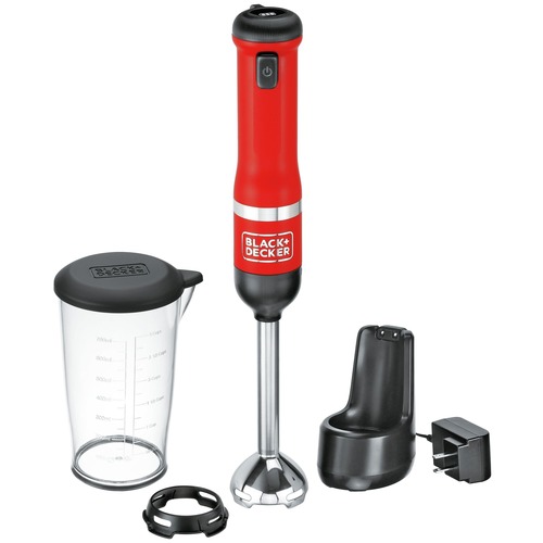 Clearance Center | Black & Decker BCKM1011K06 Kitchen Wand Variable Speed Lithium-Ion Cordless Red Immersion Blender Kit image number 0