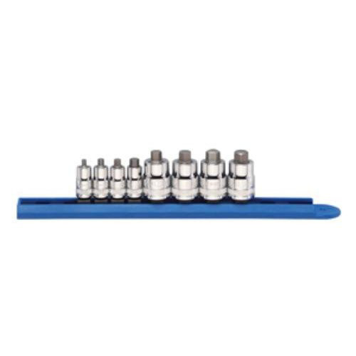 Socket Sets | GearWrench 80281 8-Piece 1/4 in. and 3/8 in. Drive Metric Stubby Hex Bit Socket Set image number 0