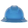Clearance Center | MSA 10058320 V-Gard Slotted Full-Brim Hat with 1-Touch Suspension - Blue image number 2